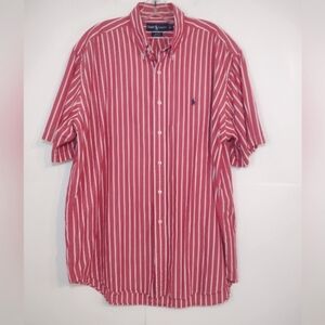 Ralph Lauren Blake  men's short sleeve button down shirt size (L)